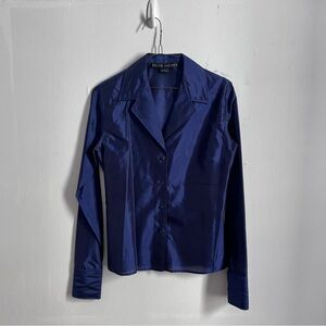 Ralph Lauren Black Label jewel tone silk top